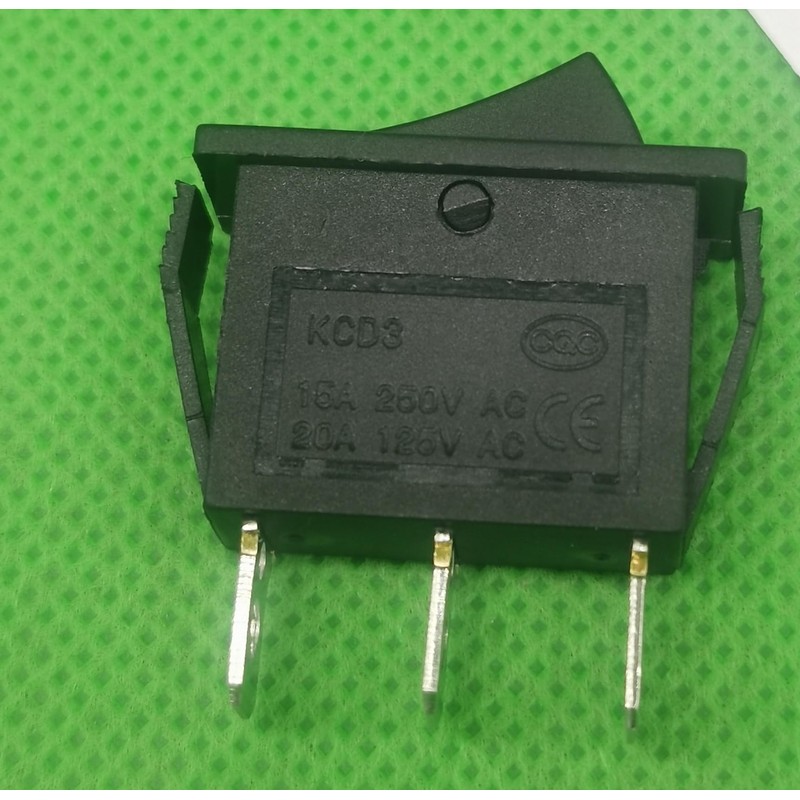 Emmui 3 Pins 2 Position AC 20A/125V 15A/250V Black Toggle