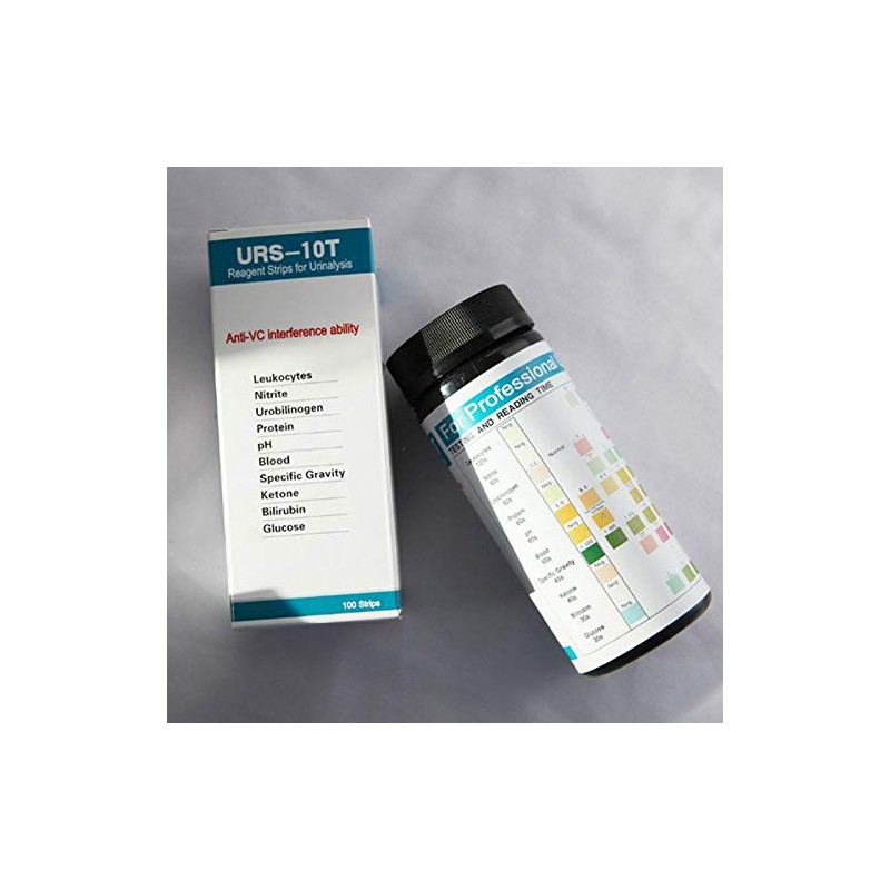 100 Strips URS-10T Urinalysis Reagent Strips 10 Parameters Urine Test