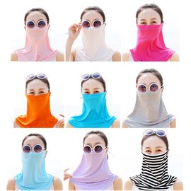 Midas Living Summer Cool Mask Sunshade for Exercise Hiking Item A White 5ea