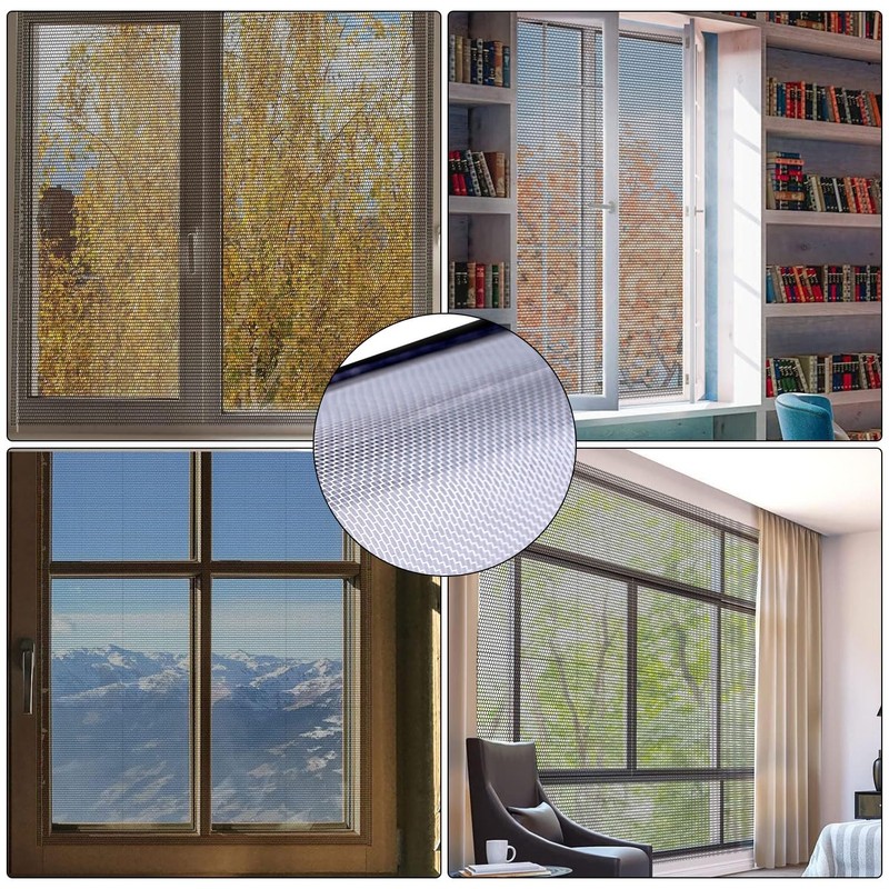 Mosquitera para Ventana, Mosquitera 130x150cm, Mosquitera Autoadhesiva para Ventana con