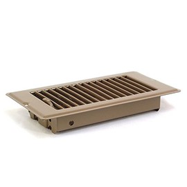 Deluxe Metal Mobile Home Floor Register Vents (4x8, Brown)