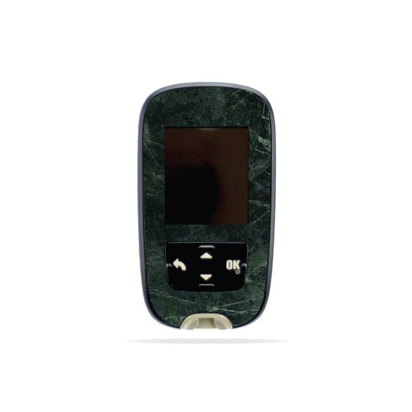 MightySkins Skin Compatible with Accu-Chek Guide - Green Marble |