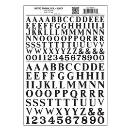 Woodland Scenics Large Roman Letters, Black WOOMG713