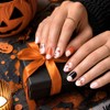 4 Sheets Halloween Full Nail Wraps Stickers for Women Halloween