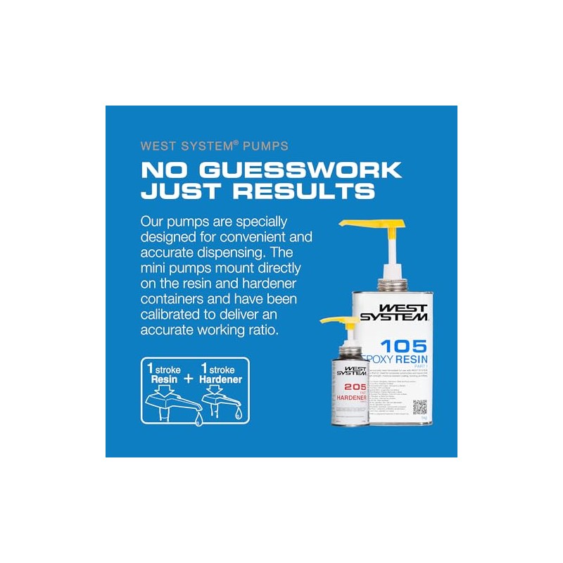 West system Dispensers for Epoxy Resin & Hardener, Yellow, 5:1