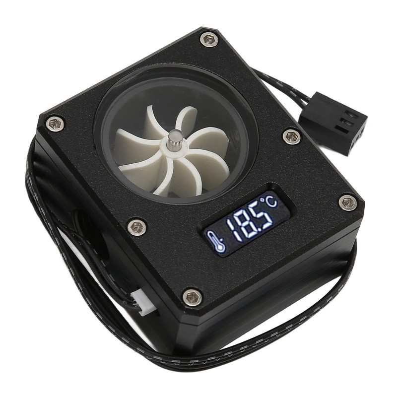 PC Water Cooling Meter, 12V 3pin G1/4 Thread Acrylic Rustproof