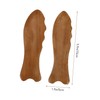 LALAFINA 2pcs Wooden Scraping Board Sanitary Massage Tool for Face