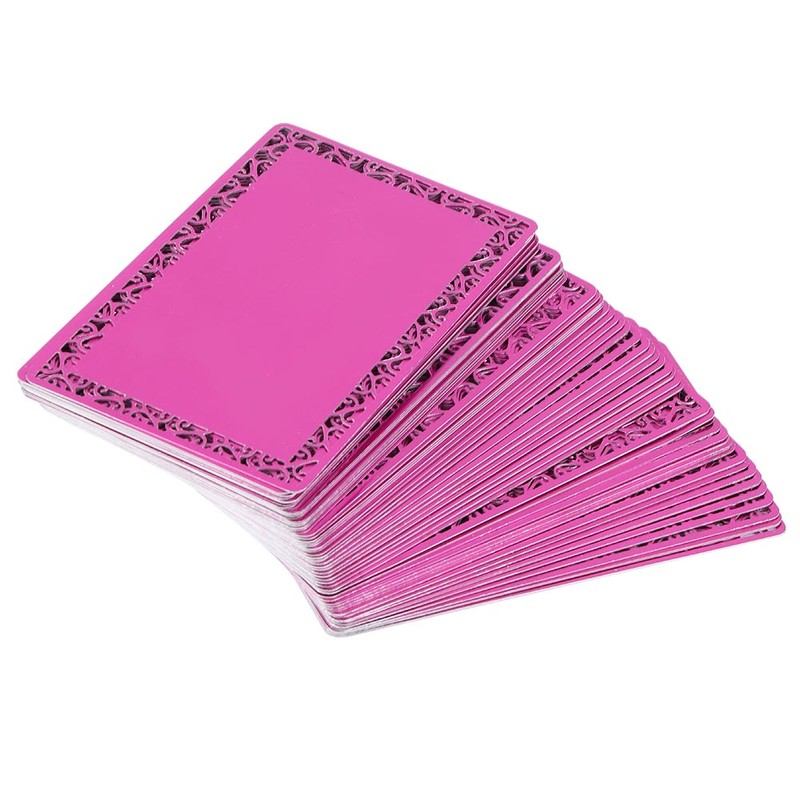 100Pcs Portable Aluminum Plate Metal Laser Engraving Blank Business Card