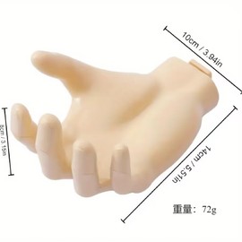 SquarezhenBo Black Wall Hooks,Funny Unique Hand Shape Wall-Mounted Hanger Hook Home Kitchen Bath Storage Hooks,Decorative Black Key Rack,Key Hanger for Unique