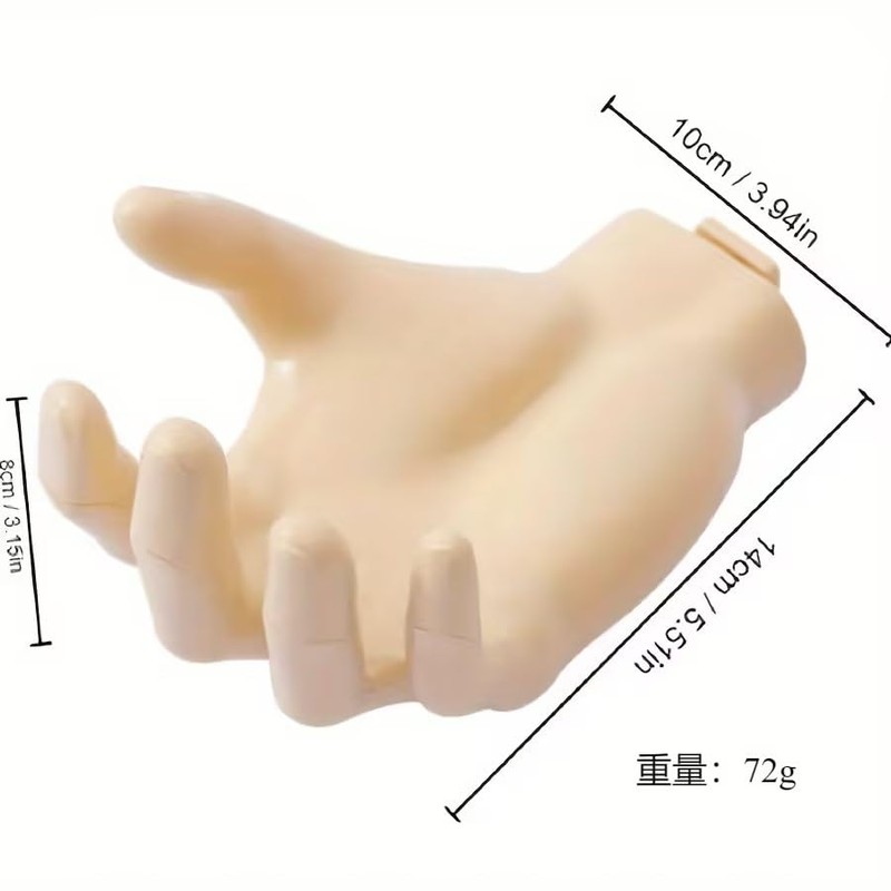 SquarezhenBo Black Wall Hooks,Funny Unique Hand Shape Wall-Mounted Hanger Hook