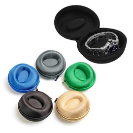 Mabta EVA Single Watch Travel Cases Portable Storage Organiser Shock-Resistant Waterproof Smartwatches Zippered Container Box