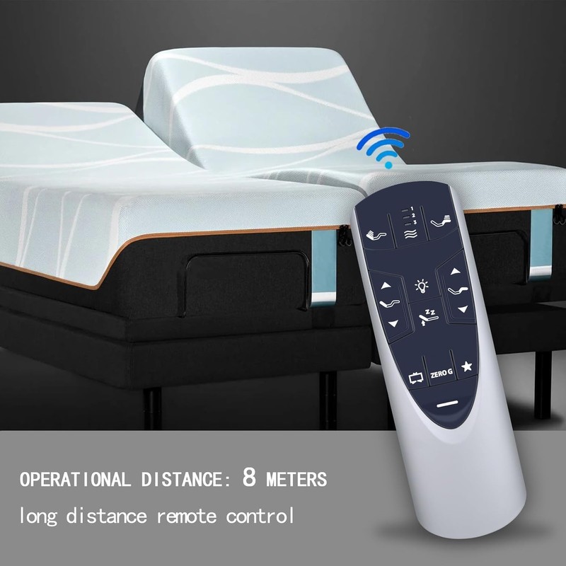 PZL New RF502A RF358A Replacement Remote Control for Tempur-Pedic Ergo