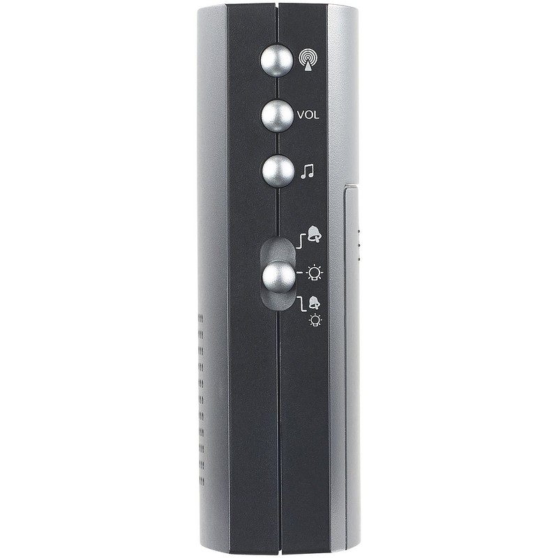 CASAcontrol Wireless Doorbell, 2 Receivers, Light & Sound, 100m IPX4