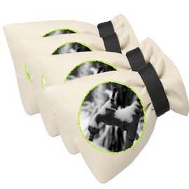 Outdoor Faucet Cover for Winter - Pro 7.1"W x 9.8"H - 4 PACK Outdoor Water Faucet Cover Socks for Winter Freeze Protection Pipe Insulation Reusable Waterproof Insulated Spigot backflow Cover - Beige