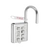 PATIKIL 8 Digit Button Combination Padlock, 4 Position Locking Mechanism