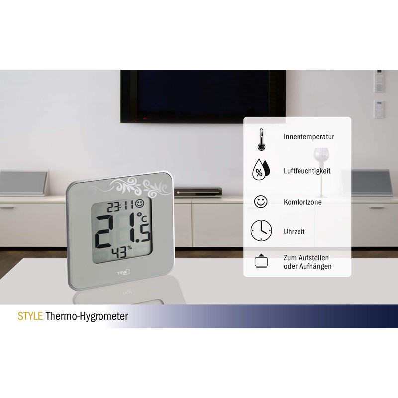 TFA Dostmann Style Thermo-Hygrometer