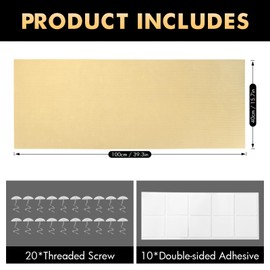 Cat Scratch Protector for Furniture - Self-Adhesive Anti-Scratch Tape for Sofa, Walls, Floors, and More - Durable & Pet-Friendly,39.3”X 15.8”, Includes Nano Adhesive and Fixing Nails (Beige)
