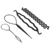 Herramienta para trenzar el cabello, 3 tipos de diseño de