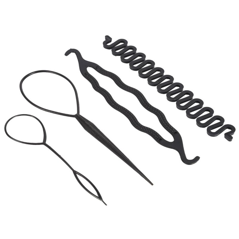 Herramienta para trenzar el cabello, 3 tipos de diseño de