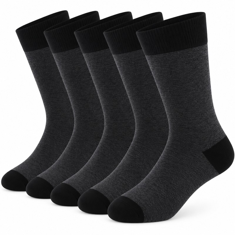 Men’s Dress Socks for Business & Daily Wear – 5-Pair