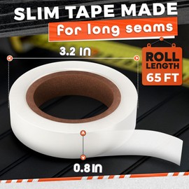 VIKROM Tent Seam Tape 65 Ft Lenght 0.8 Inch Wide Waterproof - White Tape Tent Repair Waterproof Seam Sealer