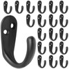 IBosins 20PCS Coat Hooks Wall Mounted Single Prong Robe Hook