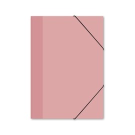 itenga Elastic Folder with Motif DIN A4 - Portfolio Folder Corner Folder - for Children Teenagers Students Girls Boys (Pastel Pink - A4)