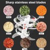Ruayia Manual Onion Cutter, Vegetable Chopper with Stainless Steel Blades,