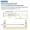 SHUHANG Full Extension Drawer Slides 8 10 12 14 16