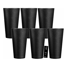 Vasos De Plastico Polipropileno Parece Glitter Brillantina, Reutilizables de 24oz, 710ml, sin BPA, Apto para Microondas y Lavavajillas, Apilables, Ide