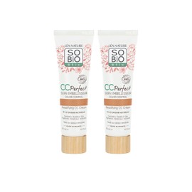 LEA NATURE SO Bio Étic CC Creme Colour Control Certified Organic - Perfect | Medium | Embellishment Care | Against Redness, Against Fatigue | Centella asiatica Organic | Vegan | Made in France | 2 x