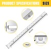 Adjustable Shelf Bracket 40 Inch 8 Pack Silver Shelf Pilaster