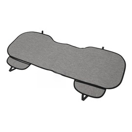 Partuto 1 Pc 132.5x47cm Universal Car Seat Cushion - for Car Travel Driving Seat Protection Pad Cover Anti-Slip - Flax Gray