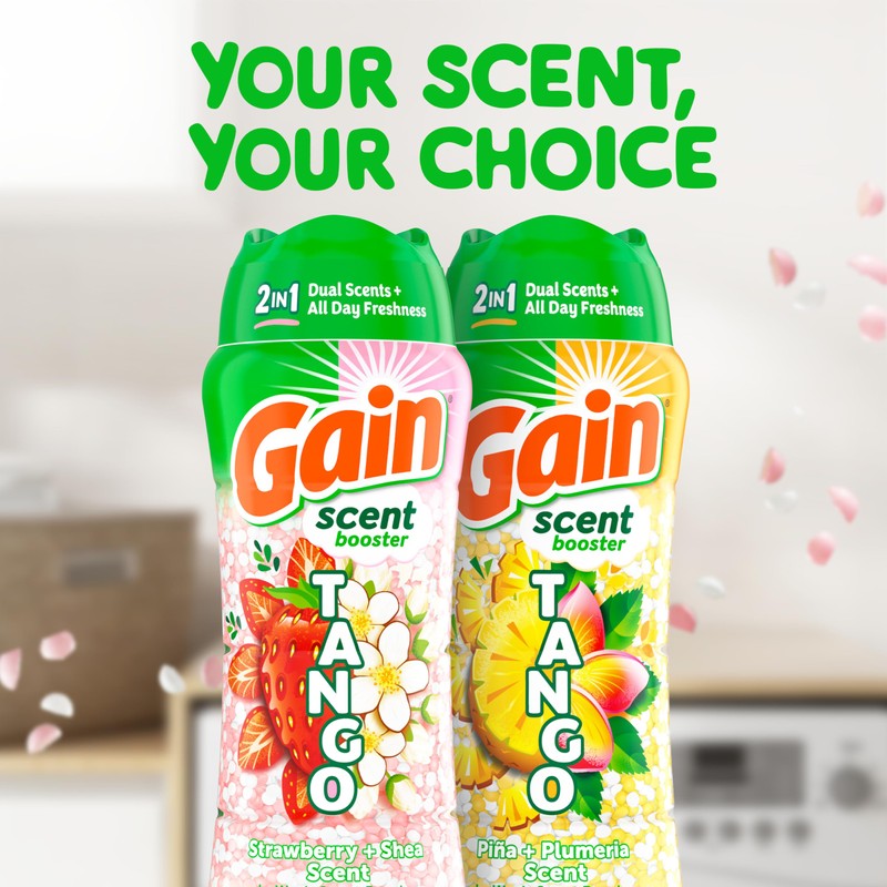 Gain Tango 2-in-1 Laundry Scent Booster Beads, Strawberry and Shea