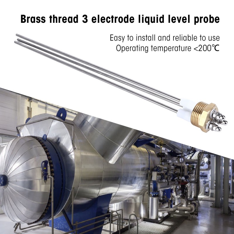 Boiler Water Level Probe Sensor Gauge Electrode Rod 3 Pin