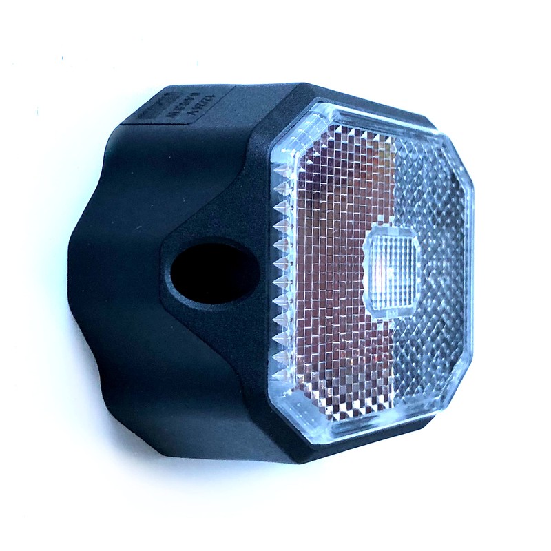 MelTruck® White LED Marker Light with Reflector E9 for Trailer