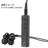 OHM AudioComm Easy Wireless Receiver, Black, HP-W32N-K, Width 2.3 x