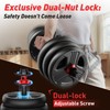 Adjustable dumbbell set, 35lbs Free Weights set with upgraded nut,