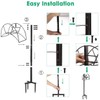 TomCare Garden Hose Holder Detachable Metal Water Hose Holder Holds