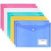 Plastic Wallets - 10 Pack A4 Plastic Folders Document Files