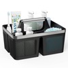 BYUNER Black Shower Caddy Portable: Plastic Bathroom Caddy Organizer with