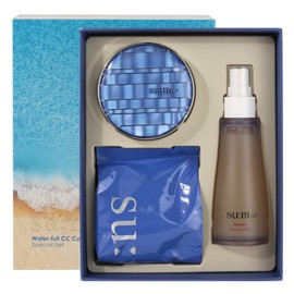 Sum37 Waterful CC Cushion Perfect Finish No. 02 Special Set (Main Product + Refill + Mist) / 숨37 워터풀 씨씨쿠션 퍼펙트 피니쉬 02호 기획세트 (본품+리필+미스트)