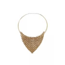 Alwasytyle4you Women Gold Metal Choker Bib Strand Jewelry Fashion Necklace Bling Mesh Elegant