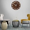Wooden Luminous Wall Clock, Wall Clock, Silent, Automatic Glow in