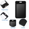 Hard Plastic ID Badge Holder Vertical Slide Open Card Case