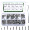 1200 Pcs Mini Screw kit, M1/M1.2/M1.4/M1.7 Micro Phillips Head Pan