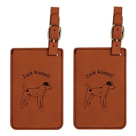 Jack Russell Standing Luggage Tag 2 Pack L3415