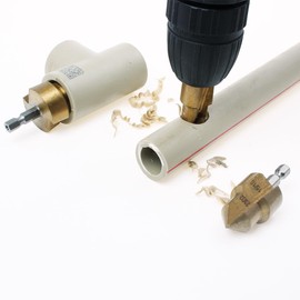 3Pack PPR Lifting Stepped Drill Bit Reamer Drill for Water Pipe Tube Repair Drill Connection Tool for 1/2" 3/4" 1inch Pipes 1/4 Hex Shank Quick Change