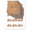 Aloha Fun Text Temporary Tattoo Water Resistant Fake Body Art