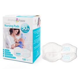 Primo Passi Disposable Nursing Pads for Breastfeeding, 125 Count Super Absorbent Stay Dry, Ultra Comfortable, and Individually Wrapped Leakproof Breast Pads
